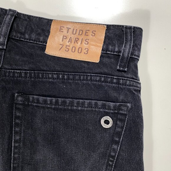Etudes Studios Slim Fit Black Organic Cotton Relic Jeans men's size 29x29 - Picture 7 of 10